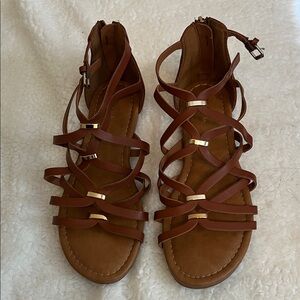 Merona Tan Strappy Sandals
